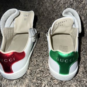 White Gucci shoes